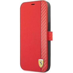 Ferrari Ferrari FESAXFLBKP13SRE iPhone 13 mini 5,4" czerwony/red book On Track Carbon Stripe