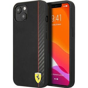Ferrari Ferrari FESAXHCP13SBK iPhone 13 mini 5,4" czarny/black hardcase On Track Carbon Stripe