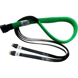 Broadcom SFF 8654 - SFF 8654, 1m, Czarno-zielony (05-60004-00)