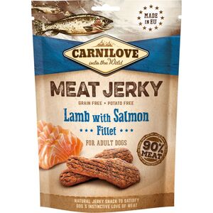 Brit Carnilove Jerky Lamb & Salmon Fillet Jagnięcina Łosoś Przysmak Dla Psa 100g