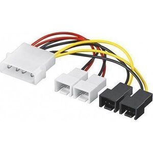 Goobay Molex - 3-pin x4, 0.15m, Wielokolorowy (93632)