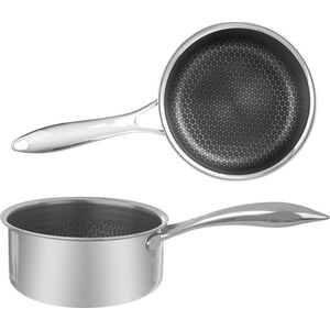 Orion Rondel garnek stalowy z powłoką nieprzywierającą rondelek premium COOKCELL ORION 16 cm 1,5 l