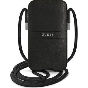 Guess Guess Torebka GUPHMPSASBBK 6,1" czarny/black Saffiano Strap