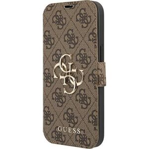 Guess Guess GUBKP13X4GMGBR iPhone 13 Pro Max 6,7" brązowy/brown book 4G Big Metal Logo