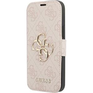 Guess Guess GUBKP13X4GMGPI iPhone 13 Pro Max 6,7" różowy/pink book 4G Big Metal Logo
