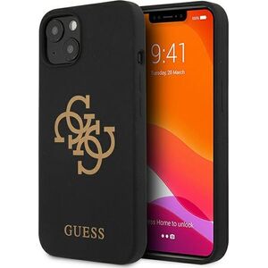 Guess Guess GUHCP13MLS4GGBK iPhone 13 6,1" czarny/black hard case Silicone 4G Logo