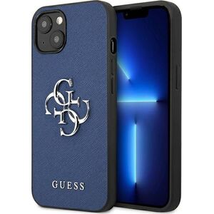Guess Guess GUHCP13SSA4GSBL iPhone 13 mini 5,4" niebieski/blue hardcase Saffiano 4G Metal Logo