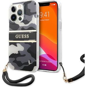 Guess Guess GUHCP13LKCABBK iPhone 13 Pro / 13 6,1" czarny/black hardcase Camo Strap Collection