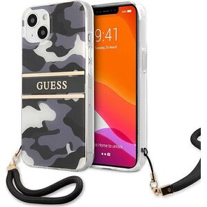 Guess Guess GUHCP13SKCABBK iPhone 13 mini 5,4" czarny/black hardcase Camo Strap Collection
