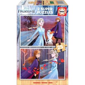 Educa Puzzle 2x25 Kraina Lodu II (drewniane) G3