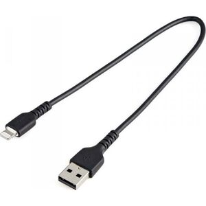 Kabel USB StarTech USB-A - Lightning 0.3 m Czarny (RUSBLTMM30CMB)