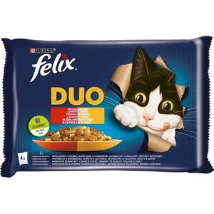 Nestle FELIX sasz.4x85g DUO WIEJSKIE SMAKI w galaretce /12