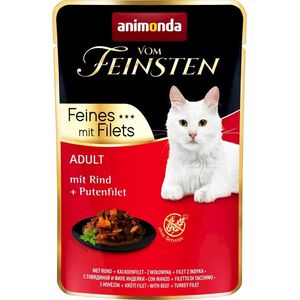 Animonda ANIMONDA KOT 85g V.FEINSTEN WOŁOWINA, FILET z INDYKA saszetka/18