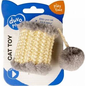Duvo+ DUVO+ ZAB. KOT WAŁEK SIZALOWY+POMPON 13x5x5cm 12102