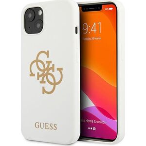 Guess Guess GUHCP13SLS4GGWH iPhone 13 mini 5,4" biały/white hard case Silicone 4G Logo