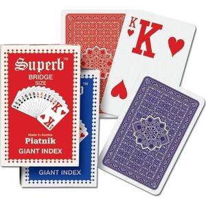 Piatnik Karty standard 'Ogromne indeksy' PIATNIK