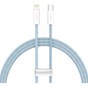 Kabel USB Baseus USB-C - Lightning 1 m Niebieski (BSU3066BLU)