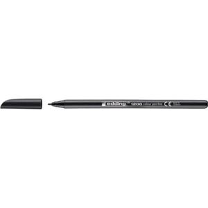 Edding pióro filcowe 1200 okrągłe 1 mm dno wodne czarne