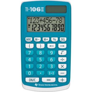 Kalkulator Texas Instruments kalkulator 106 II 8,9 x 18 x 2 cm niebieski/biały