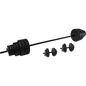 Tunturi Svorių ir grifo rinkinys Tunturi Vinyl, 50 kg