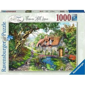 Ravensburger Puzzle 2D 1000 elementów Droga wśród wzgórza kwiatów