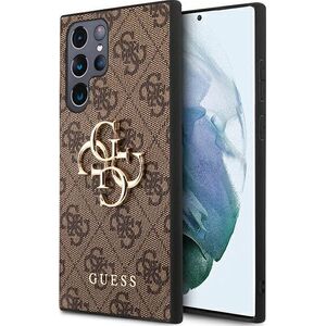 Guess Guess GUHCS22L4GMGBR S908 S22 Ultra brązowy/brown hardcase 4G Big Metal Logo