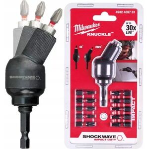 Milwaukee 10X UDAROWA NASADKA KĄTOWA Z BITAMI