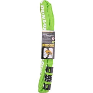 Dunlop Zapięcie rowerowe łańcuch na szyfr dł. 900cm Dunlop - zielony