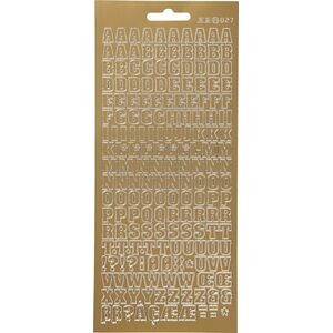 Focus Focus Stickers Gold Letters Design 3