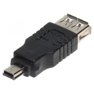 Adapter USB miniUSB - USB Czarny  (USB-W-MINI/USB-G)