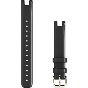Garmin Pasek skórzany na nadgarstek - seria Lily (czarny / kremowozłota sprzączka) (010-13068-A1)
