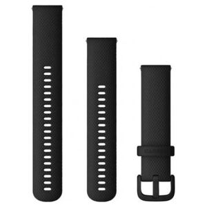 Garmin Pasek silikonowy na nadgarstek Quick Release 20 (czarny / czarna sprzączka) (010-13021-03)