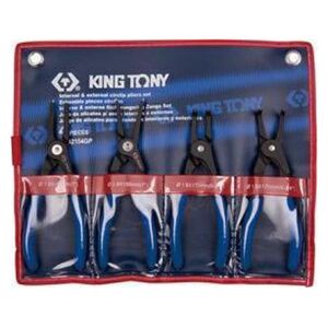 King Tony KING TONY SZCZYPCE SEGERA KOMPLET 4 elem. ETUI KT42154GP
