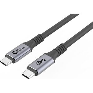 Kabel USB MicroConnect USB-C - USB-C 4 m Czarno-szary (USB3.2CC4)