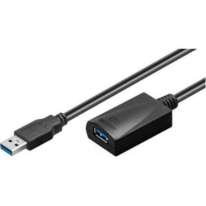 Kabel USB MicroConnect USB-A - USB-A 15 m Czarny (USB3.0AAF15A)