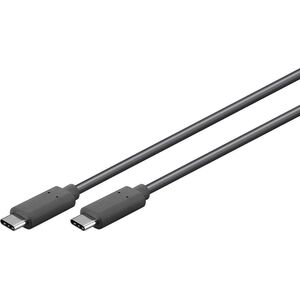 Kabel USB MicroConnect USB-C - USB-C 0.5 m Czarny (USB3.2CC0.5)