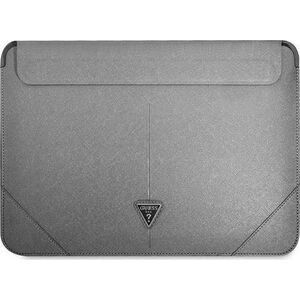 Etui na tablet Guess Guess Sleeve GUCS14PSATLG 13/14" srebrny /silver Saffiano Triangle Logo
