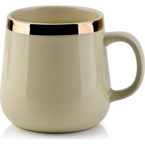 Affek Design Kubek 500ML Złoty Pasek H10x9x13cm Lumarko! (HTPT8000 Mondex) - 5902643388000