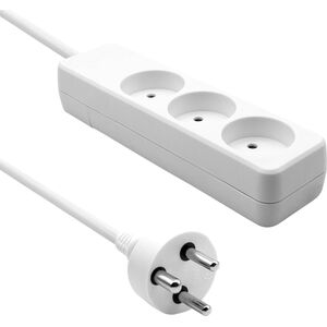 ProXtend Danish Power Strip 3-way 3 gniazda 4 m biała (K3-K04W)