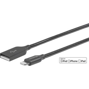 Kabel USB eStuff USB-A - Lightning 1.5 m Czarny (ES601165)