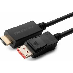 Kabel MicroConnect DisplayPort - HDMI 0.5m czarny (MC-DP-HDMI-0504K)