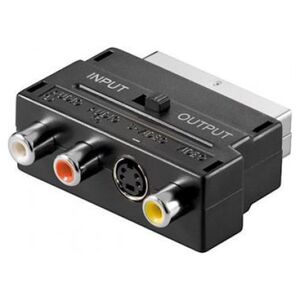 Adapter AV Goobay Scart - Composite czarny (50123)