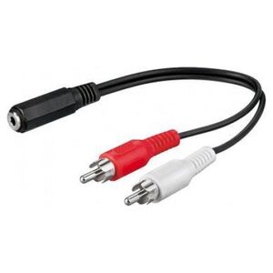 Adapter AV Goobay Jack 3.5mm - RCA (Cinch) czarny (JAB-855970)