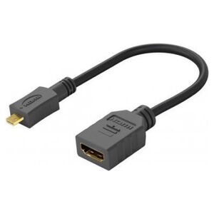 Adapter AV Goobay HDMI Micro - HDMI czarny (RB58683)