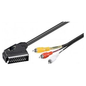 Kabel Goobay Scart - RCA (Cinch) x3 3m czarny (50365)