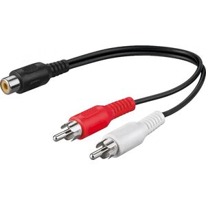 Kabel Goobay RCA (Cinch) - RCA (Cinch) x2 0.2m czarny (50008)
