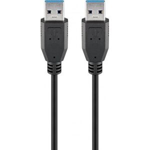 Kabel USB Goobay USB-A - USB-A 5 m Czarny (JAB-1568222)