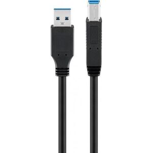 Kabel USB Goobay USB-A - USB-B 0.25 m Czarny (JAB-1338780)