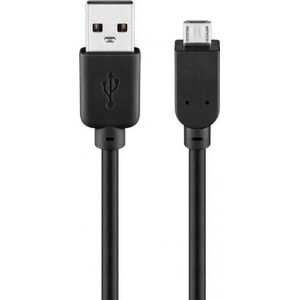 Kabel USB Goobay USB-A - microUSB 0.3 m Czarny (JAB-1355507)