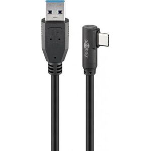 Kabel USB Goobay USB-A - USB-C 1.5 m Czarny (JAB-4410951)